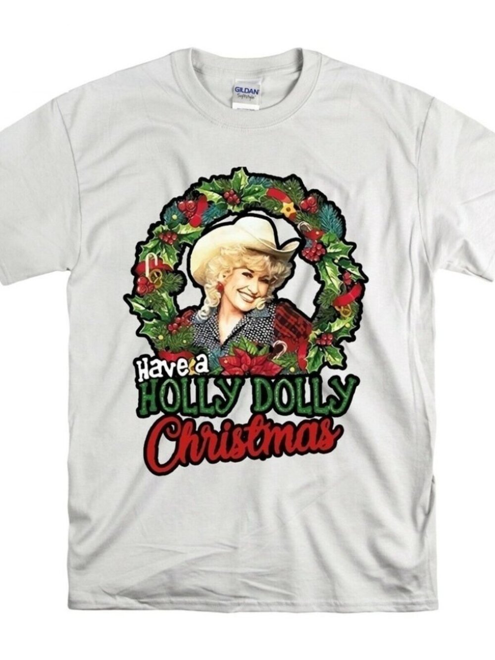 Dolly Parton T-Shirt Vintage Have A Holly Dolly Christmas Shirt